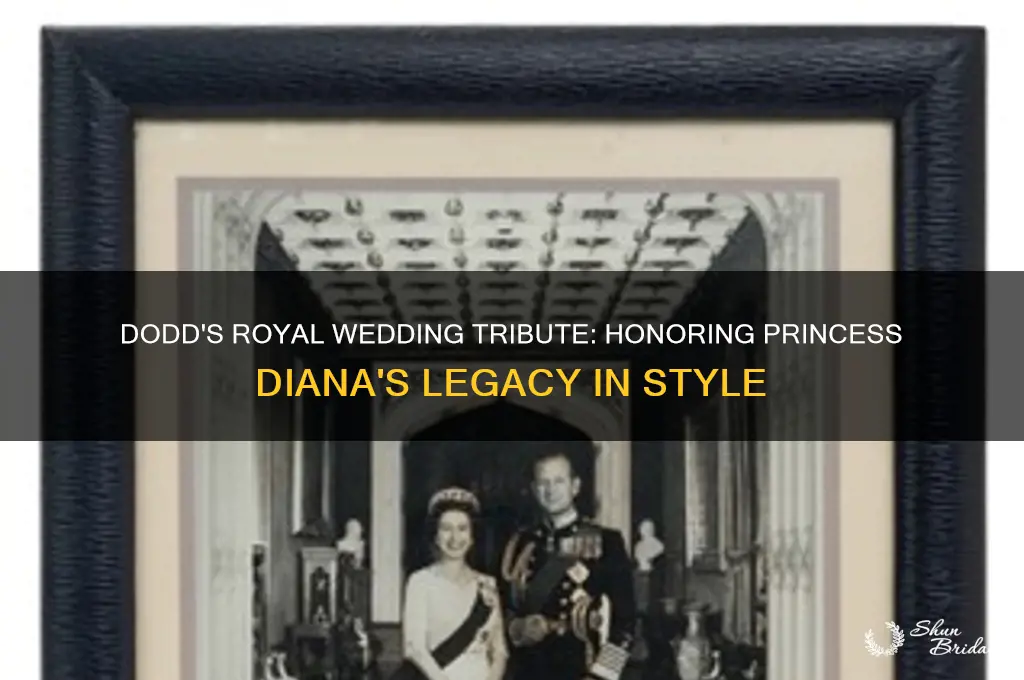 what was dodd at the royal wedding to honor diana
