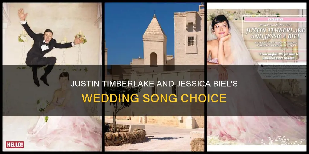 what was justin timberlake and jessica biel wedding song