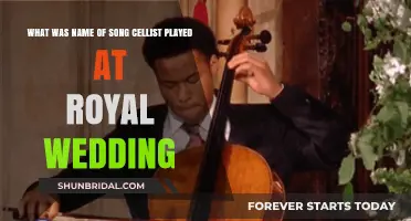 Royal Wedding Cello Song: Unveiling the Majestic Melody Played by the Cellist