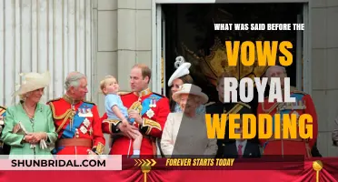 Royal Wedding Whispers: The Heartfelt Words Before the Vows