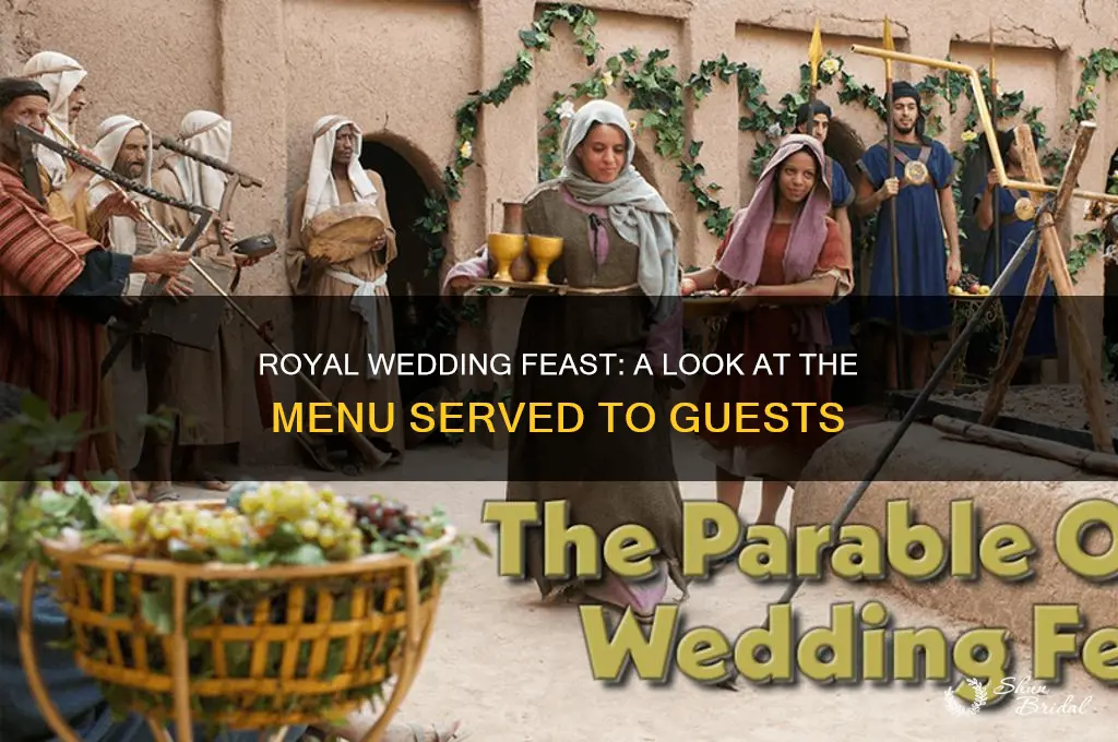 what was served at royal wedding