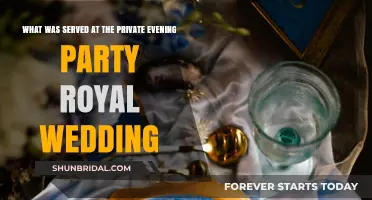 Royal Wedding's Private Evening Party: A Look at the Exclusive Menu