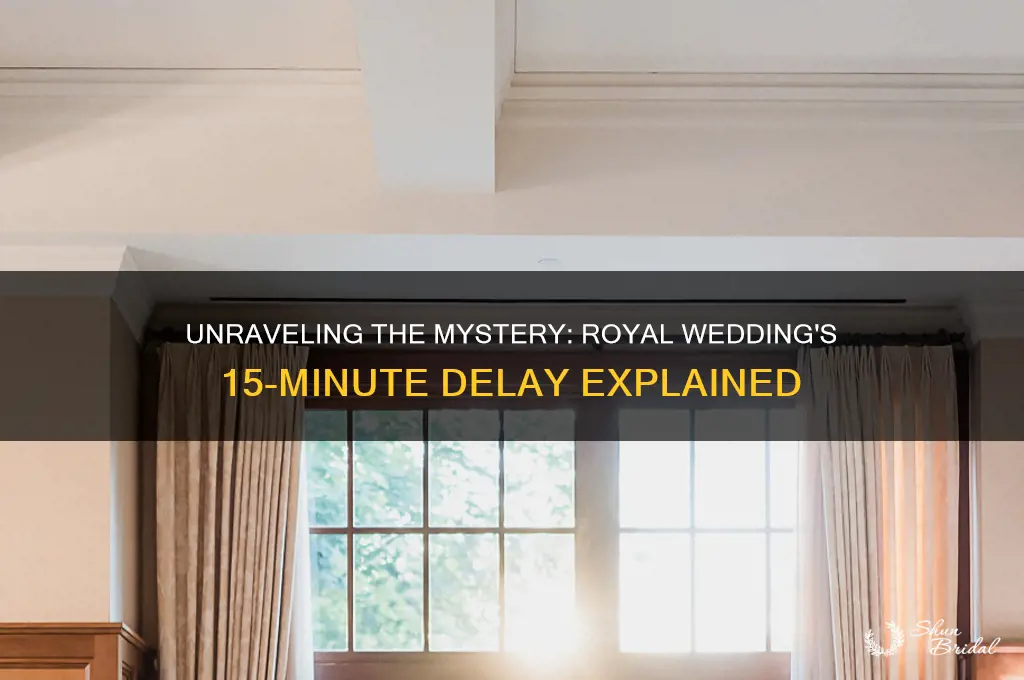 what was the 15 min delay in royal wedding