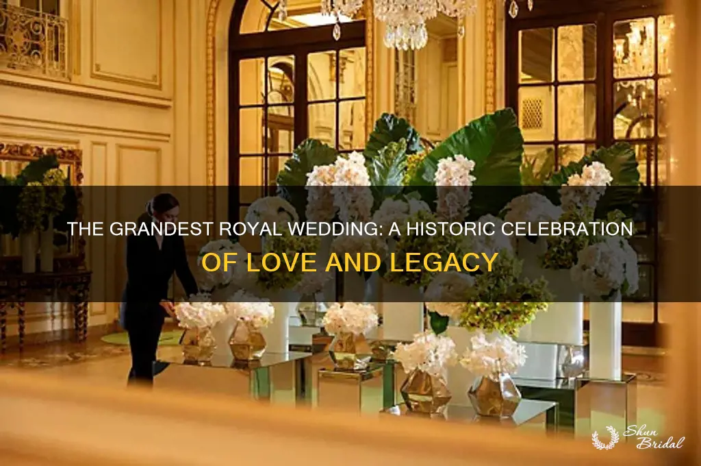 what was the biggest royal wedding