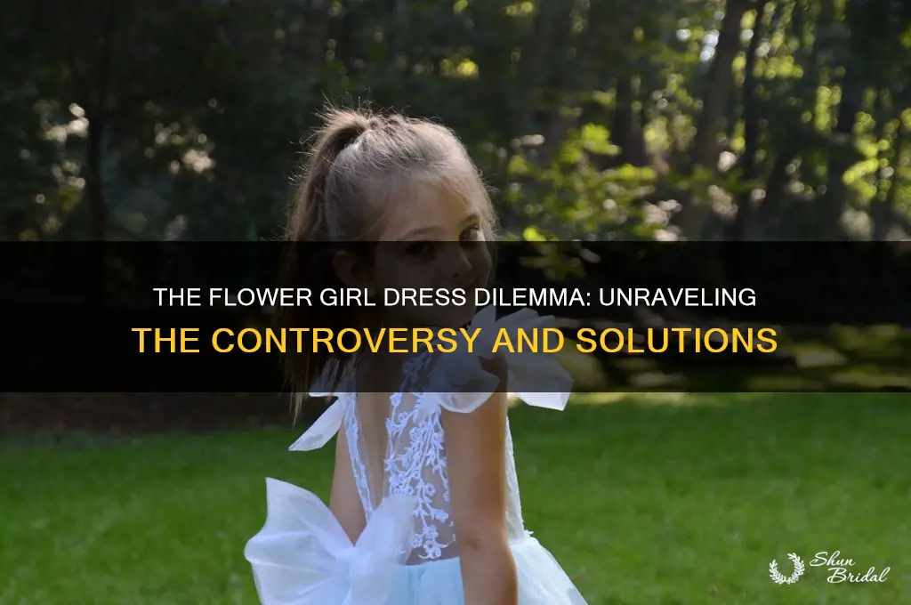 what was the flower girl dress issue