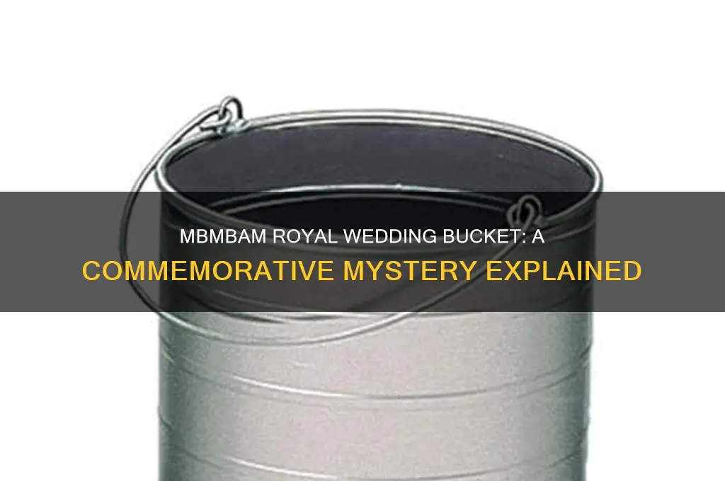 what was the mbmbam royal wedding commemorative bucket