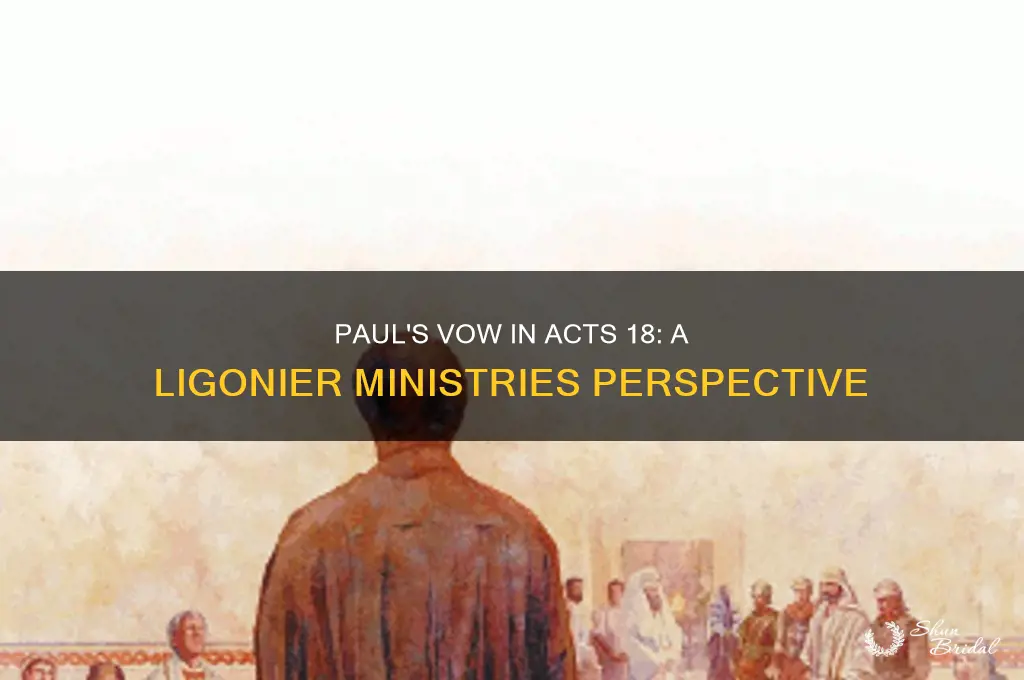 what was the vow paul took in acts 18 ligonier