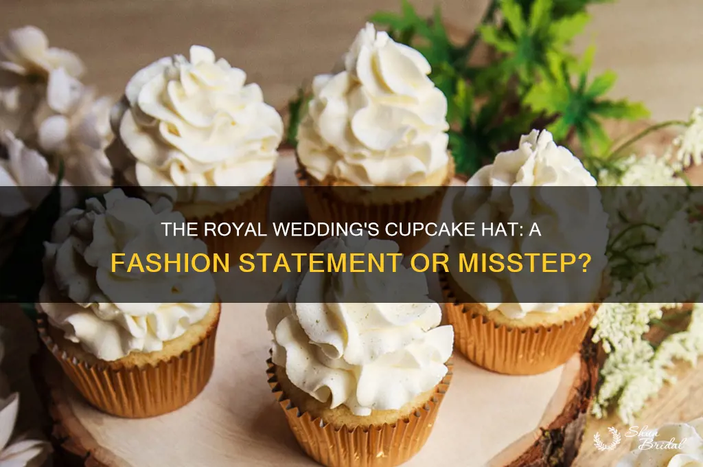 what was up with cup cake hat at royal wedding