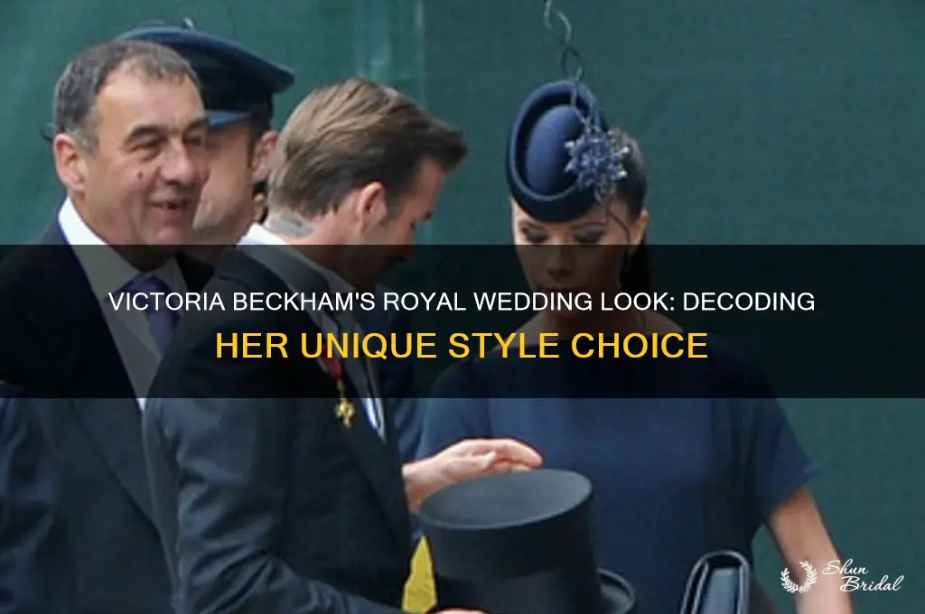 what was up with victoria beckham at the royal wedding
