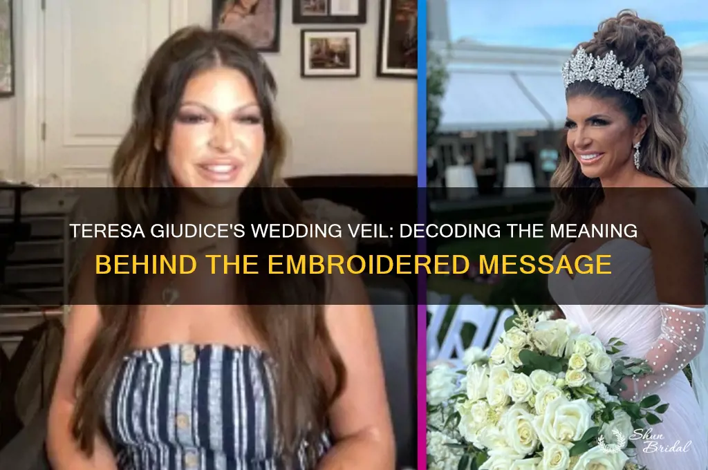 what was written on teresa giudice veil