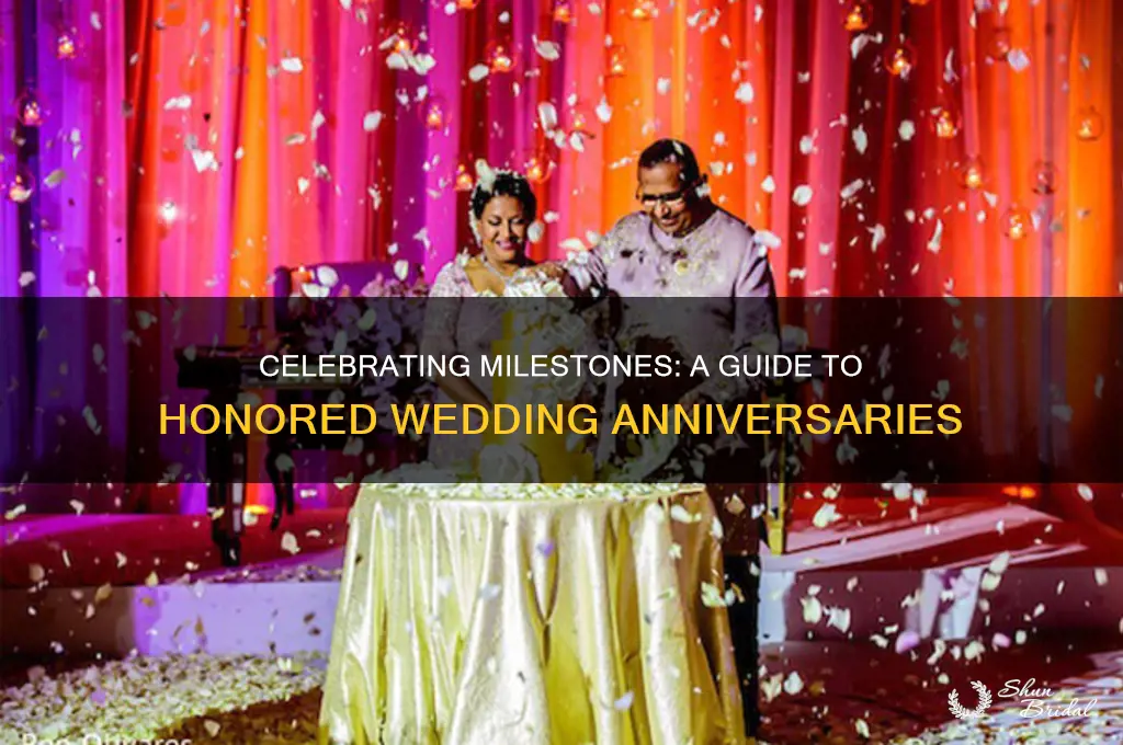 what wedding anniversaries are celebrated