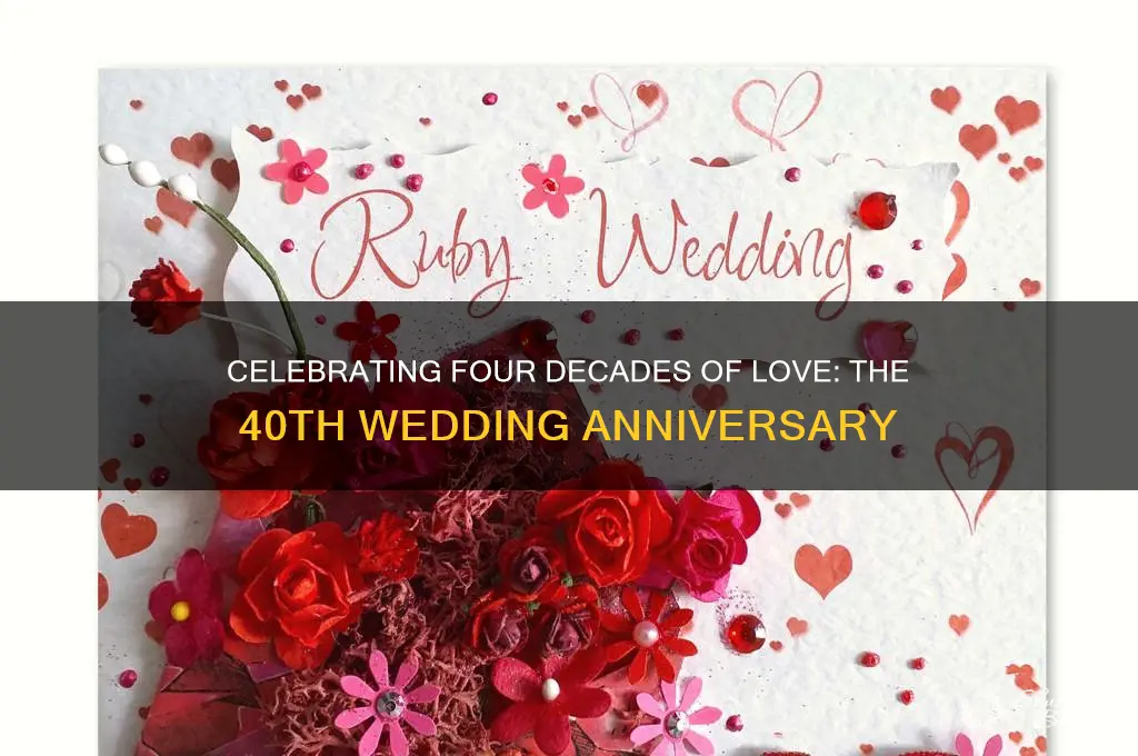 what wedding anniversary is 40 years