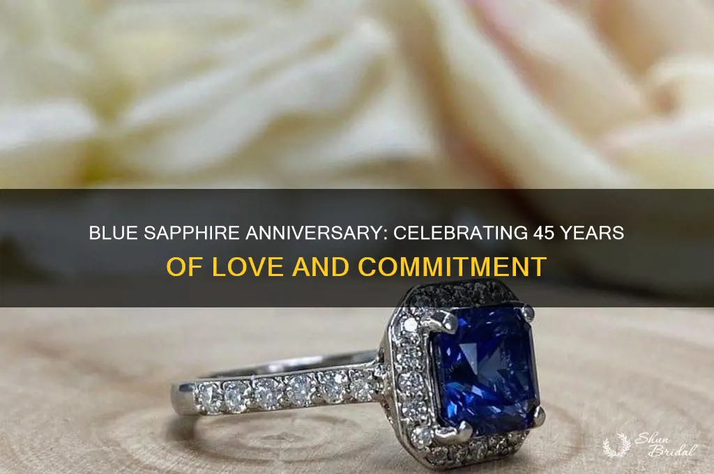 what wedding anniversary is blue sapphire
