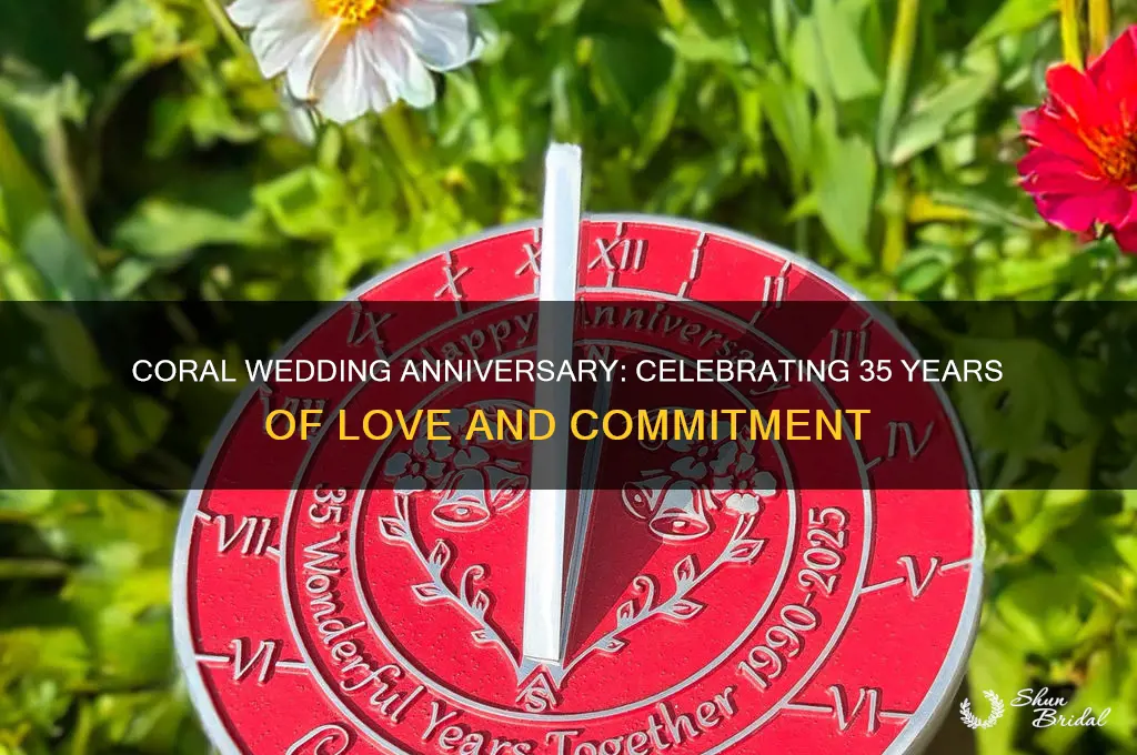 what wedding anniversary is coral