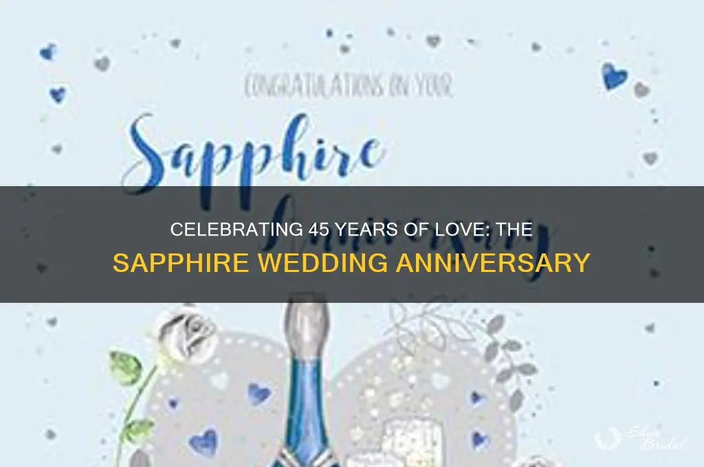 what wedding anniversary is sapphire