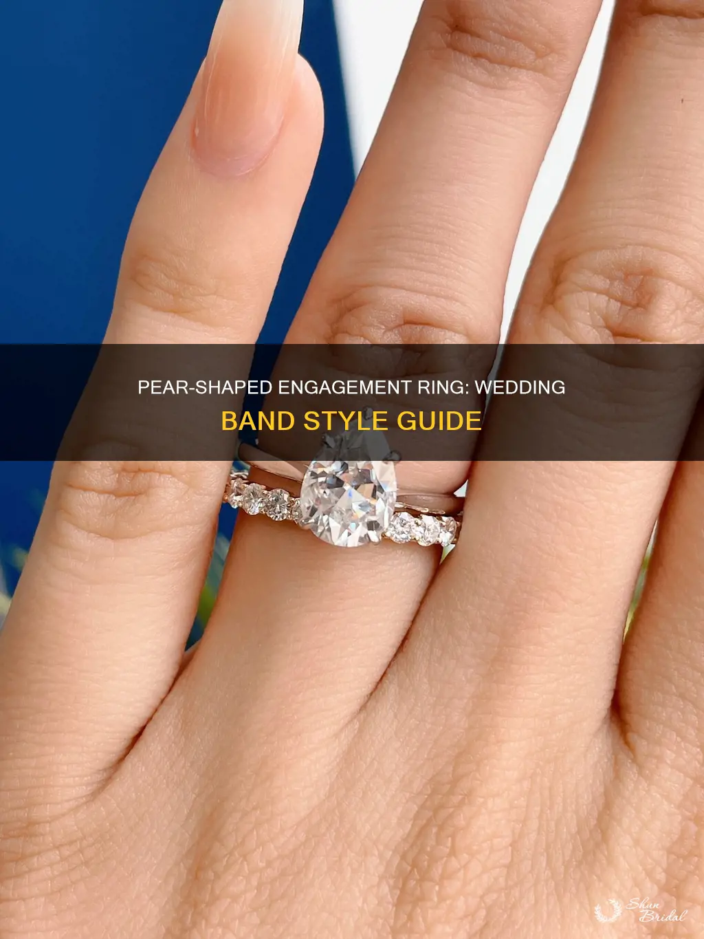 what wedding band goes with pear shaped engagement ring