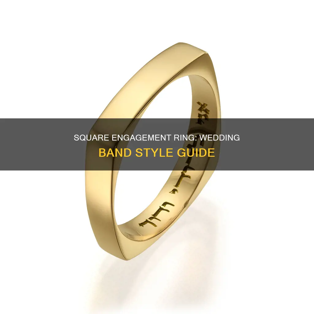 what wedding band goes with square engagement ring