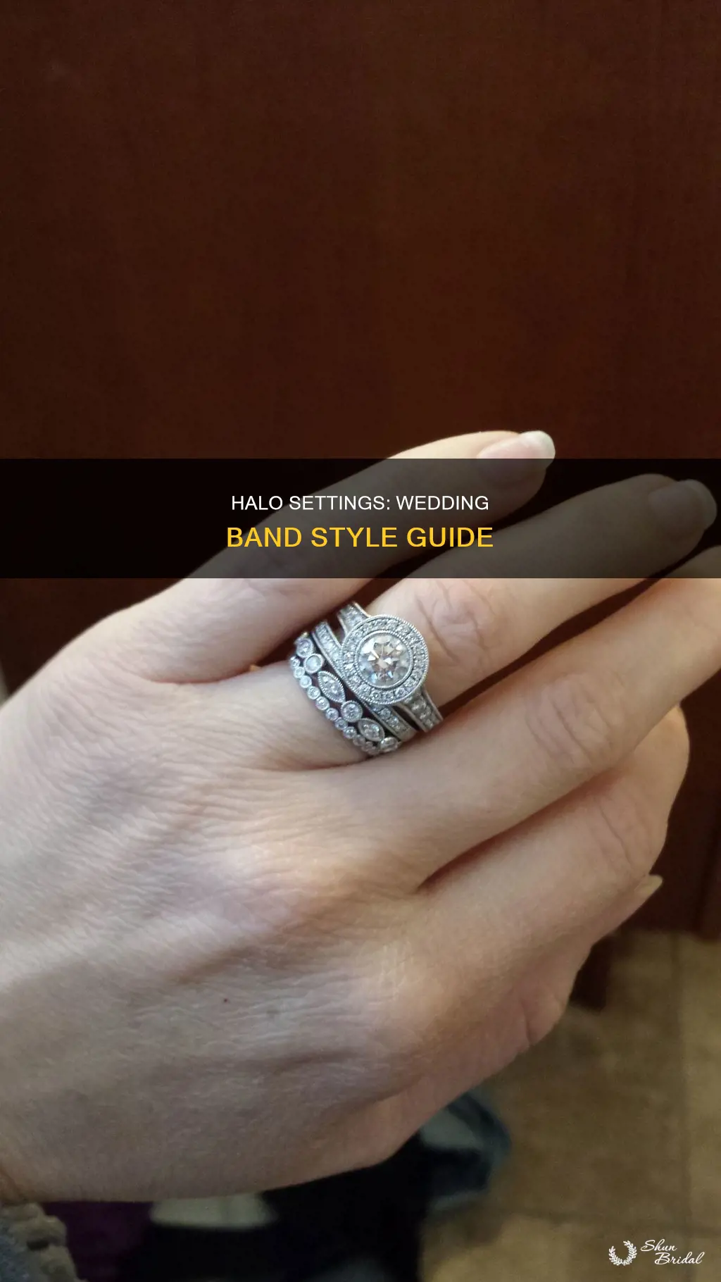 what wedding band style goes best with a halo setting