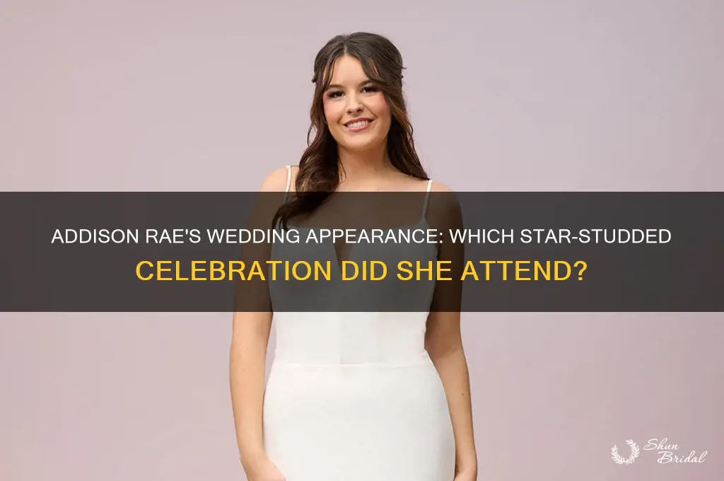 what wedding did addison rae go to