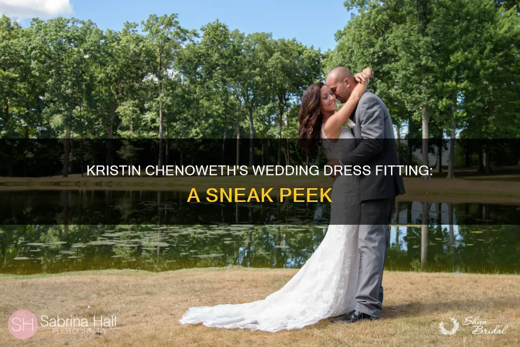 what wedding dress did kristin chenoweth try on