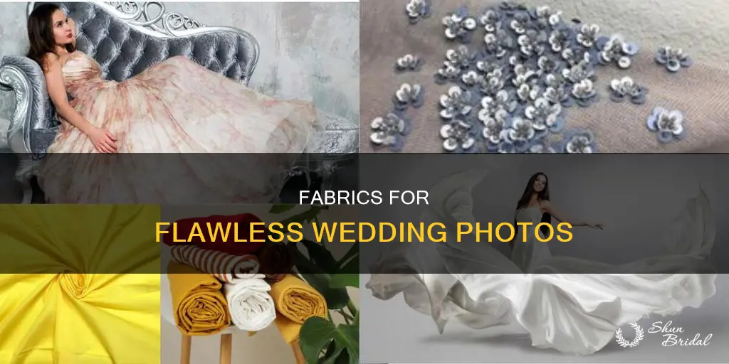 what wedding dress fabric photographs best