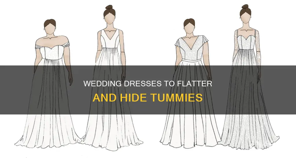 what wedding dress hides a stomach