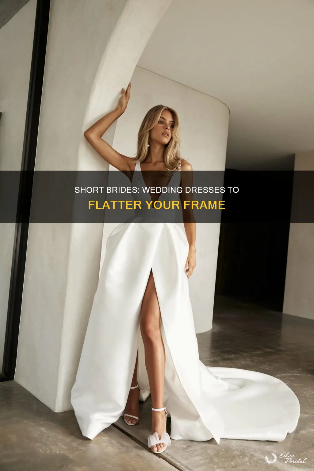 what wedding dresses look best on short brides