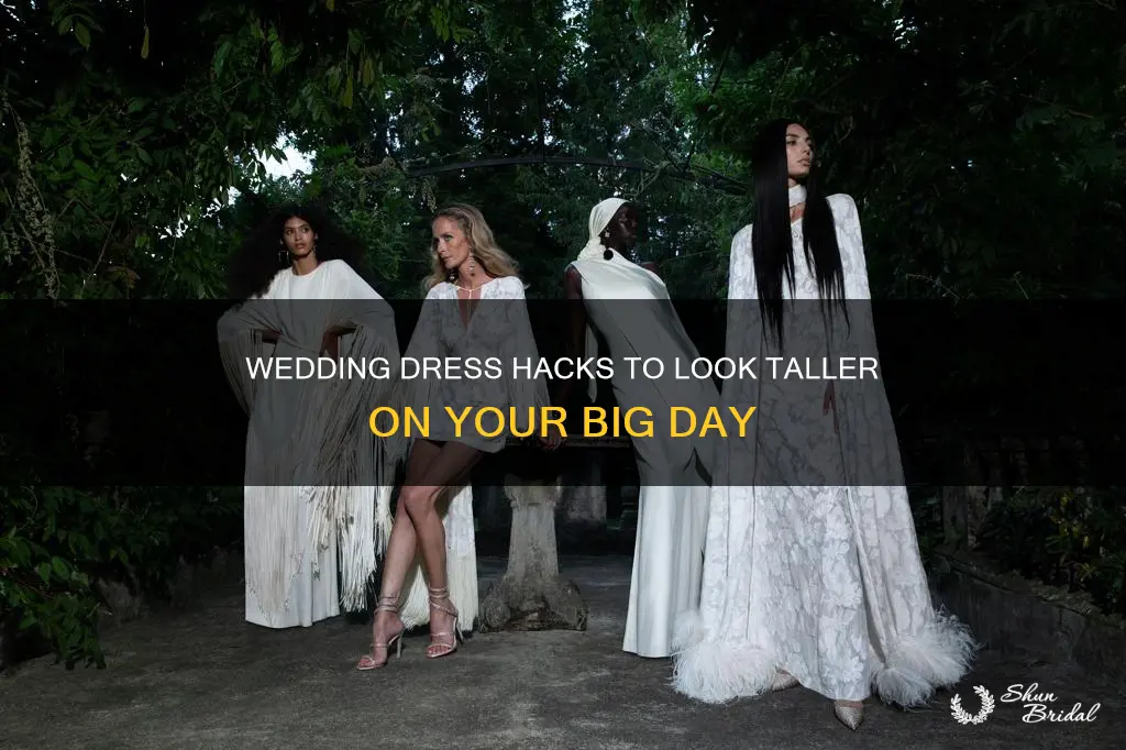 what wedding dresses make you look taller