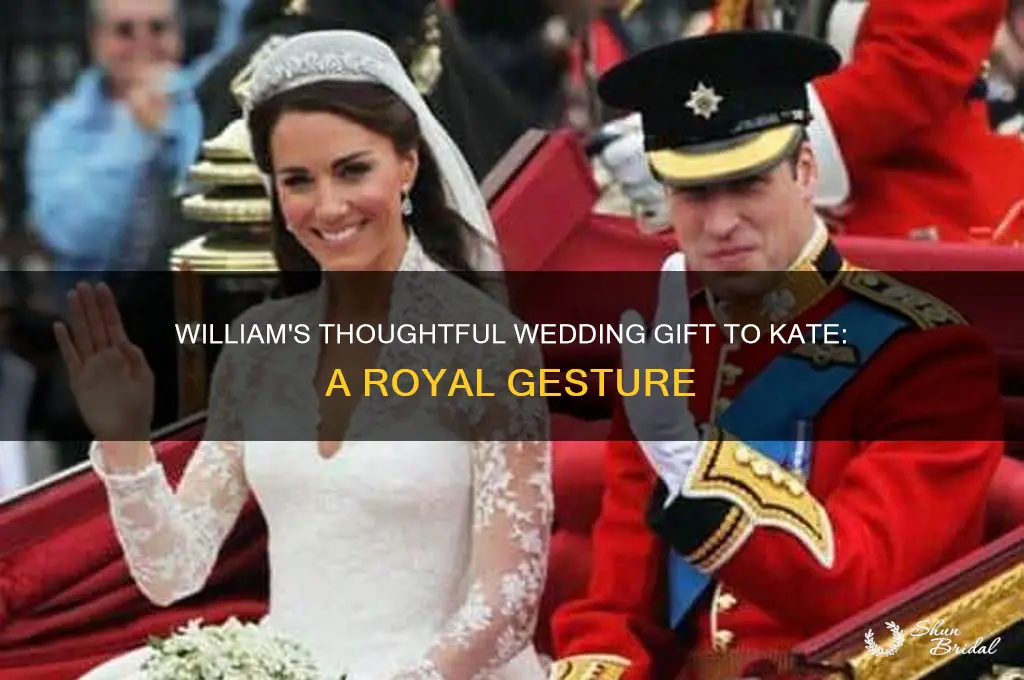 what wedding gift did william give kate