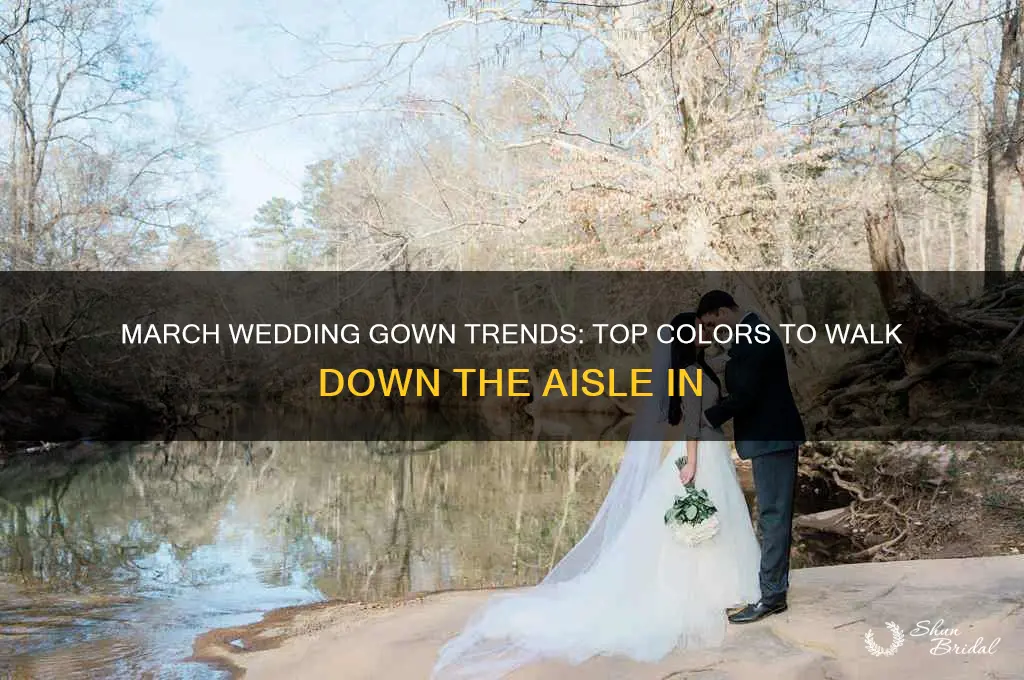 what wedding gown colors are in for march