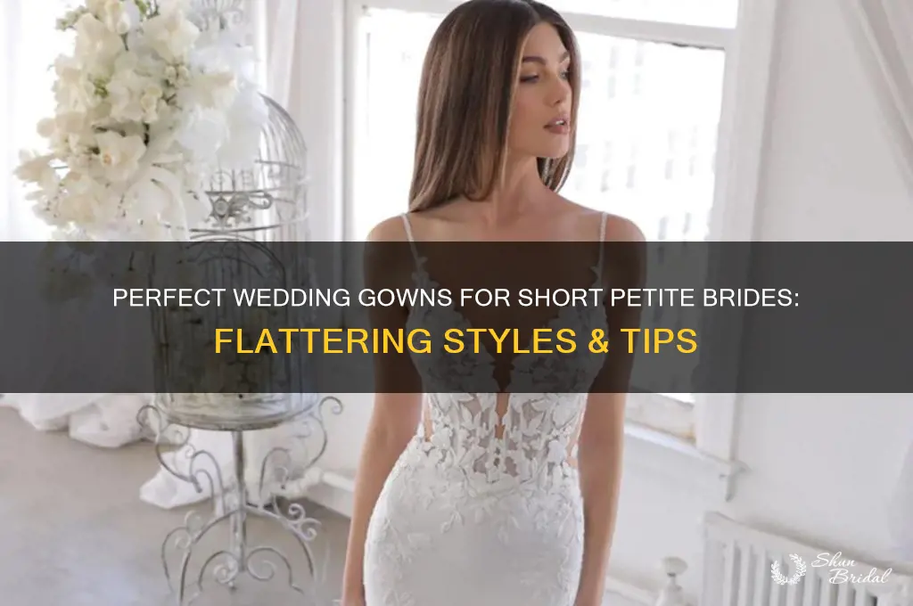 what wedding gown suits a short petite bride