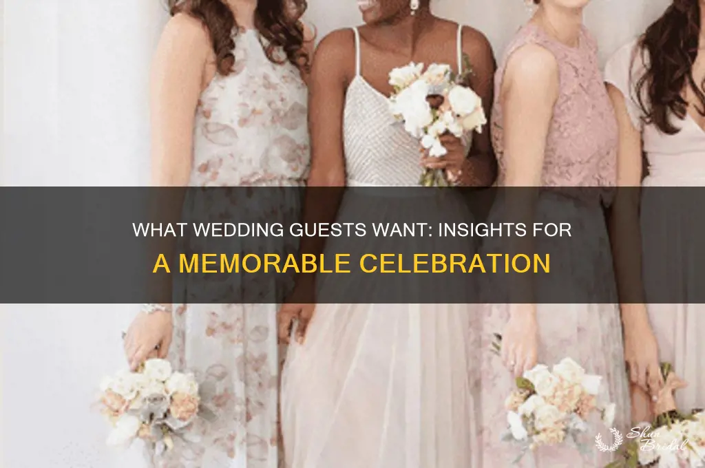 what wedding guests want