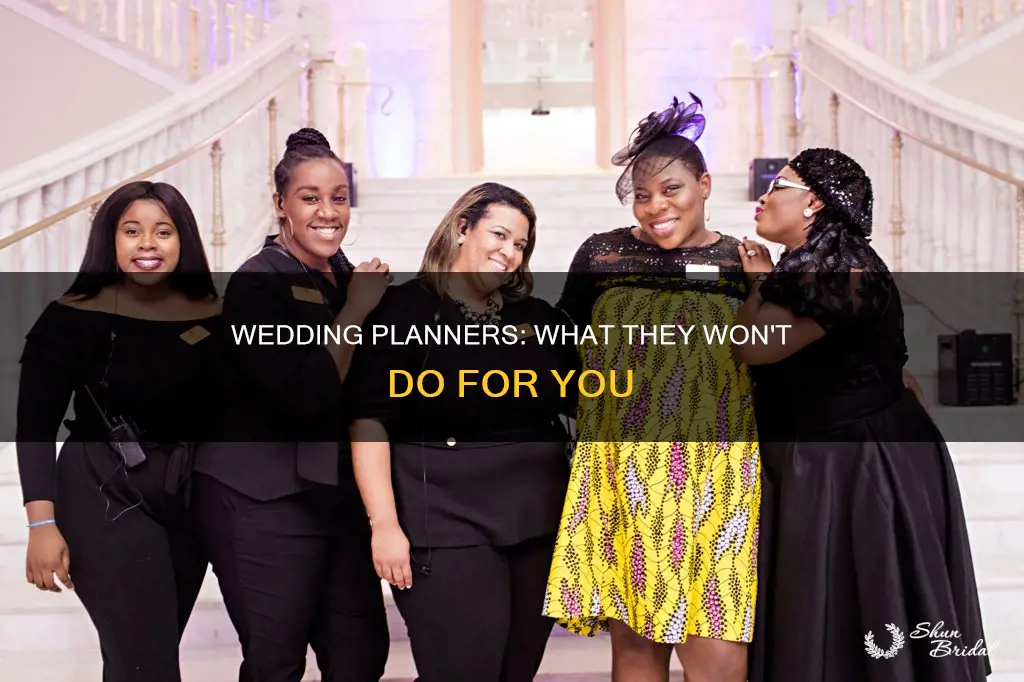 what wedding planners don t do