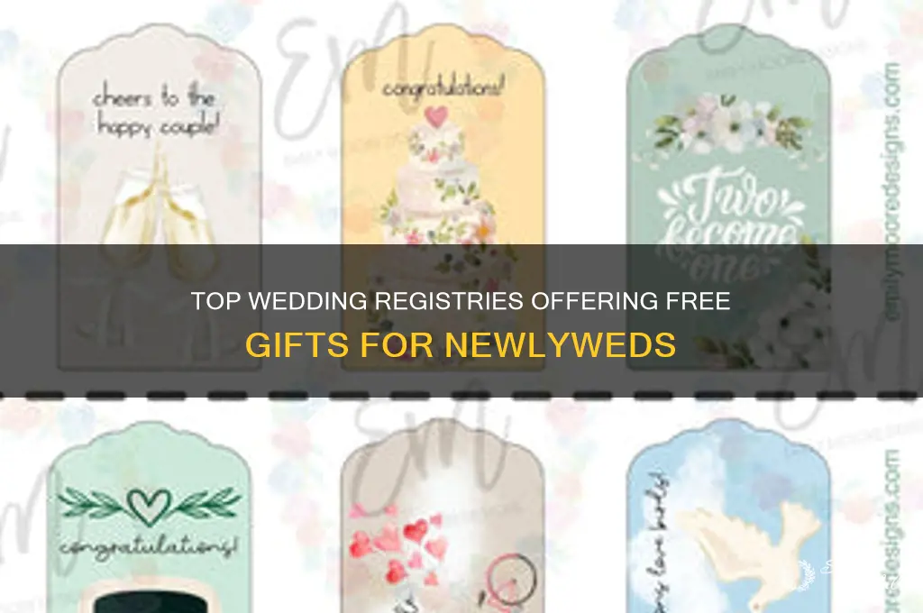what wedding registry give free gifts