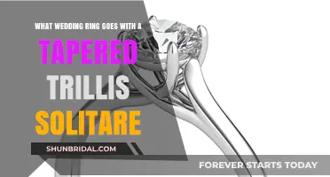 Trendy Rings: Tapered Trillion Solitaire and Wedding Bands