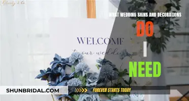 Essential Wedding Signs and Decorations: A Comprehensive Guide