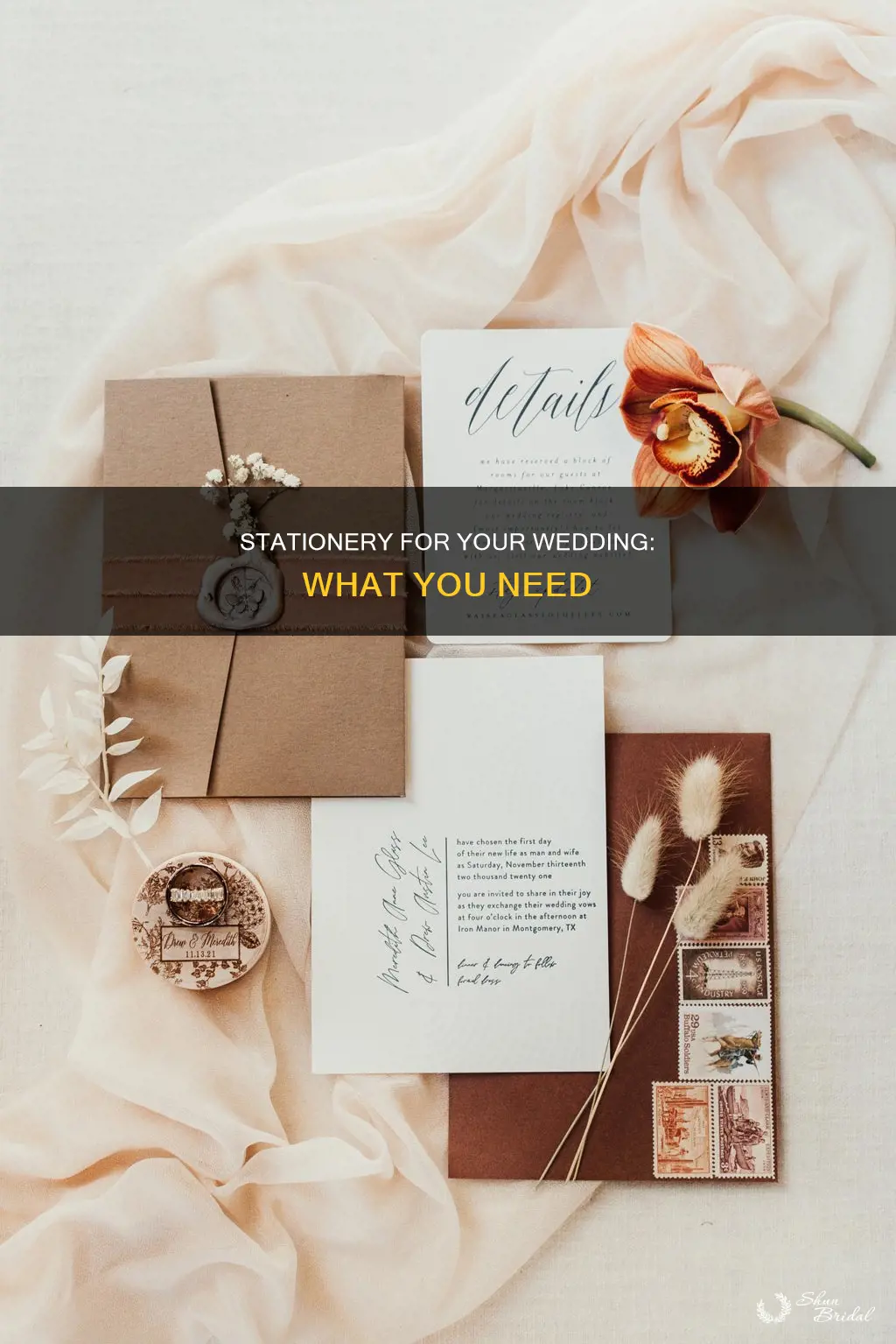 what wedding stationery will I need