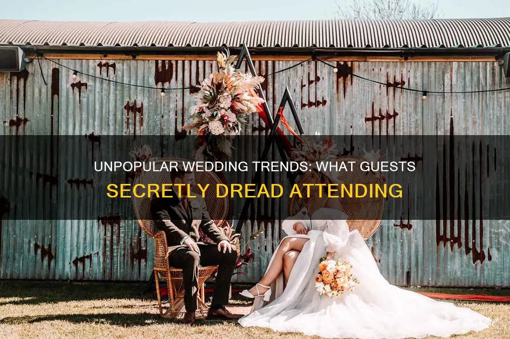 what wedding trend do guests hate