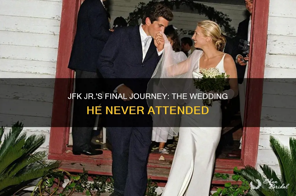 what wedding was jfk jr going to