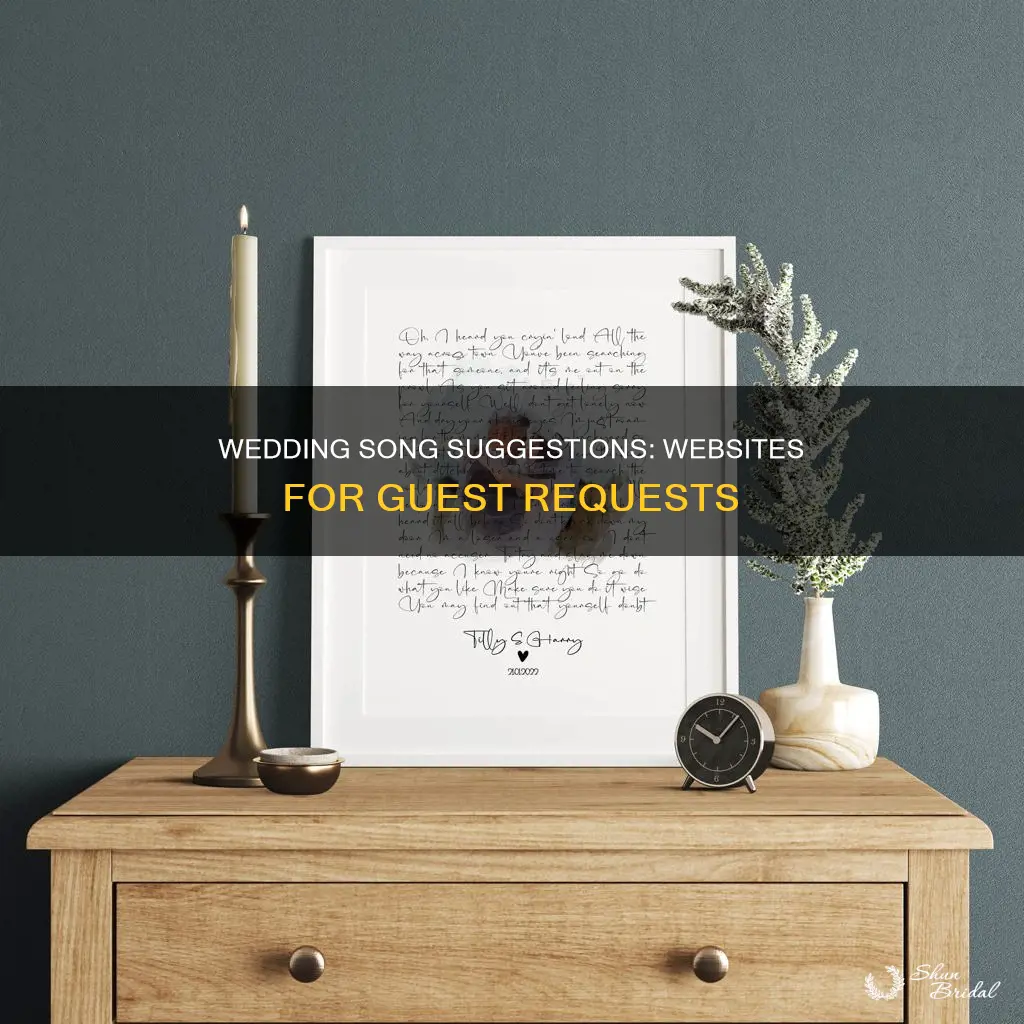 what wedding websites allow you to request song suggestions