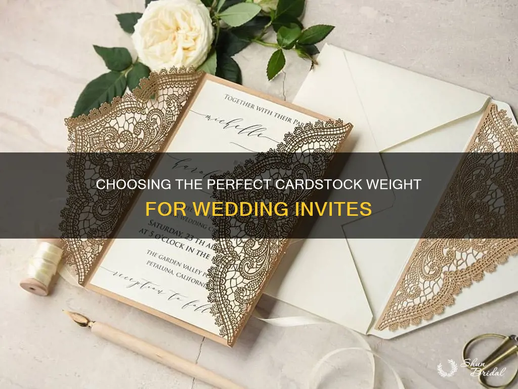 what weight of cardstock for wedding invitations