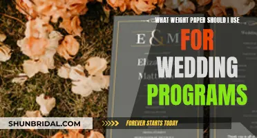 Choosing the Perfect Paper Weight for Wedding Programs
