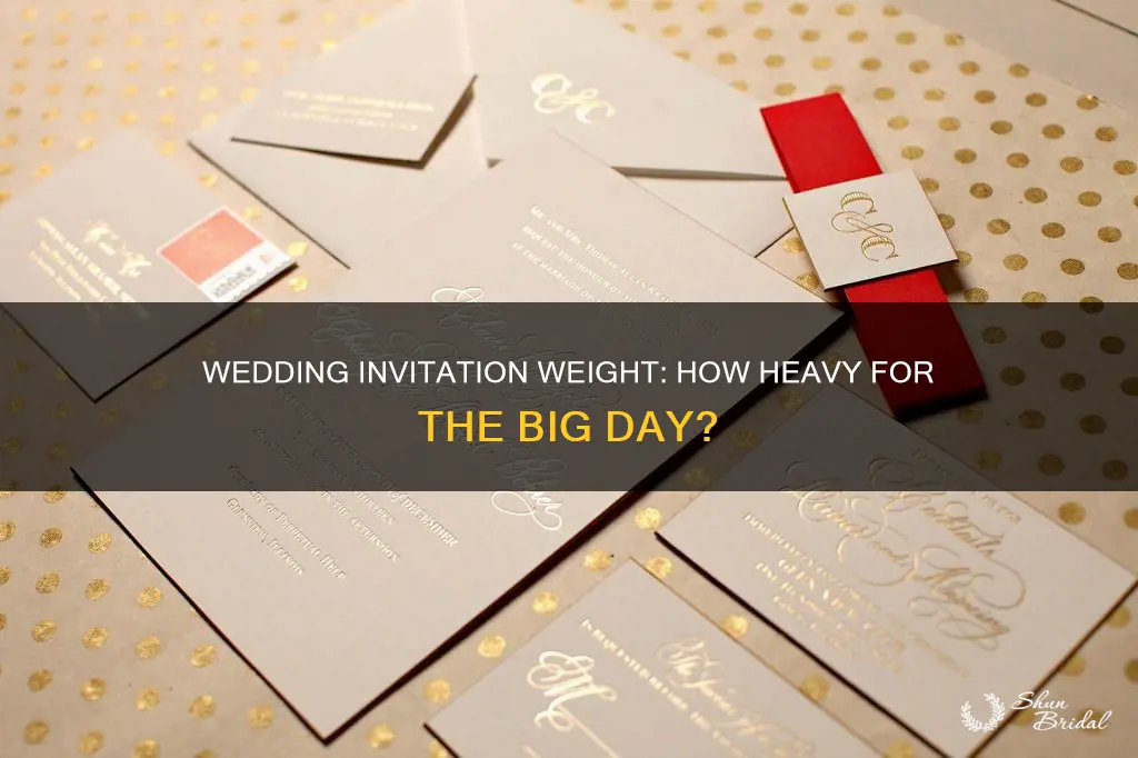 what weight should wedding invitations be