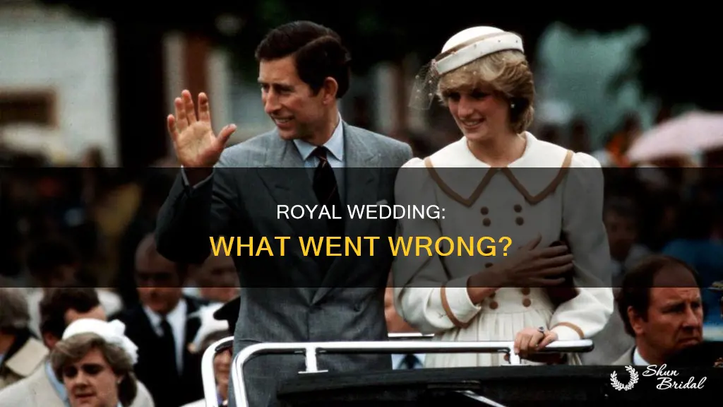 what went wrong at meghn and harrys wedding