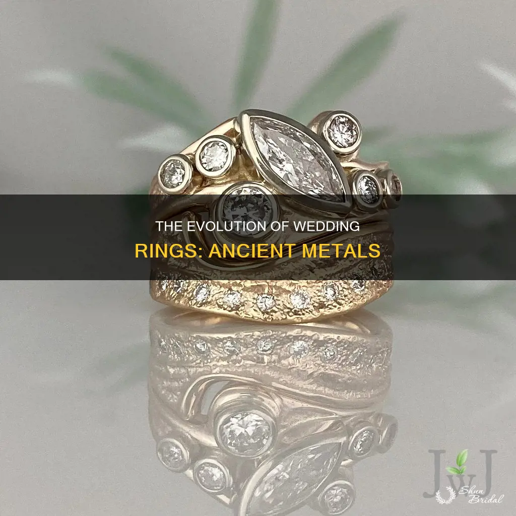what were the first wedding rings made of