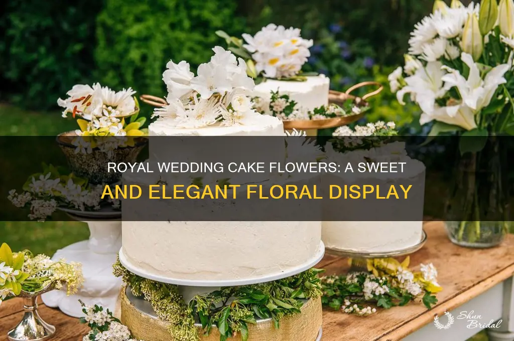 what were the flowers at the royal wedding cake