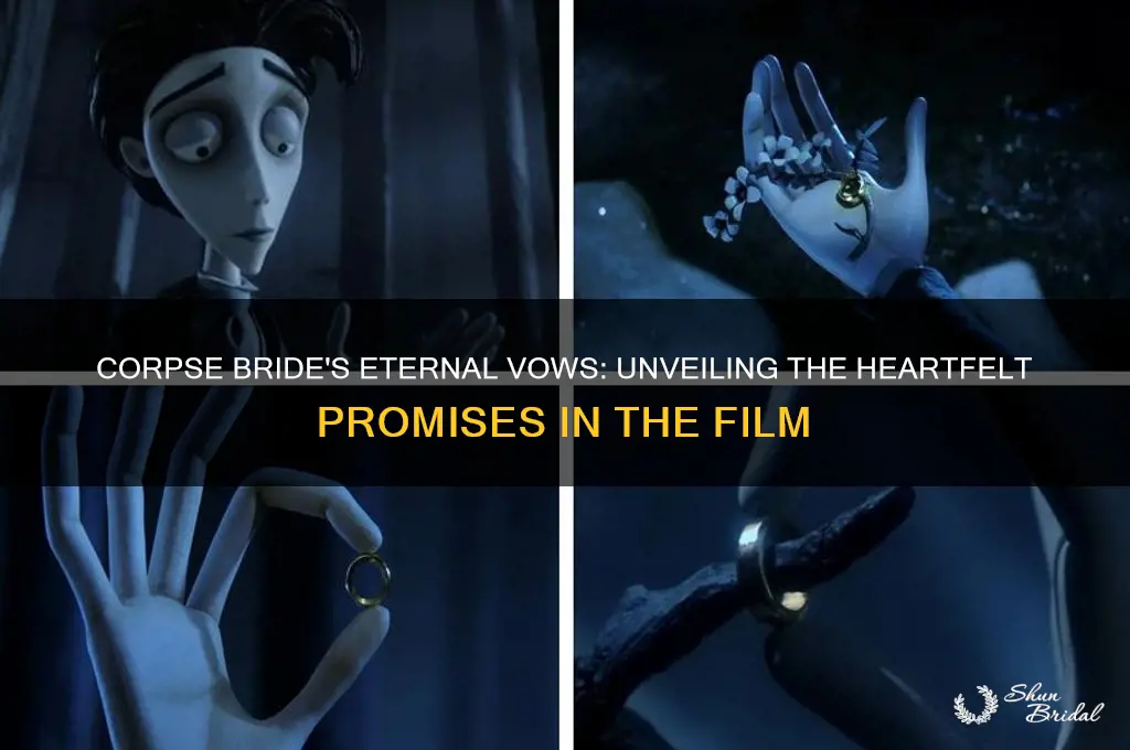what were the vows in corpse bride