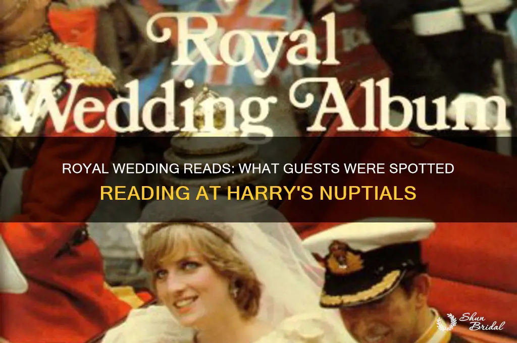 what were wedding guests reading at harrys wedding