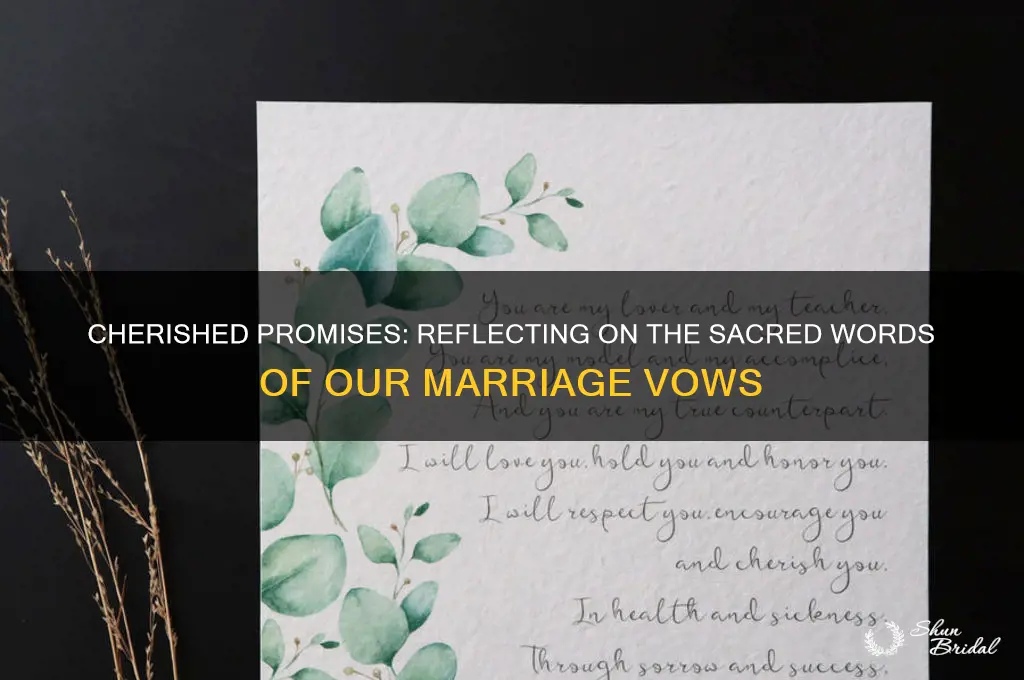 what were your mariage vows