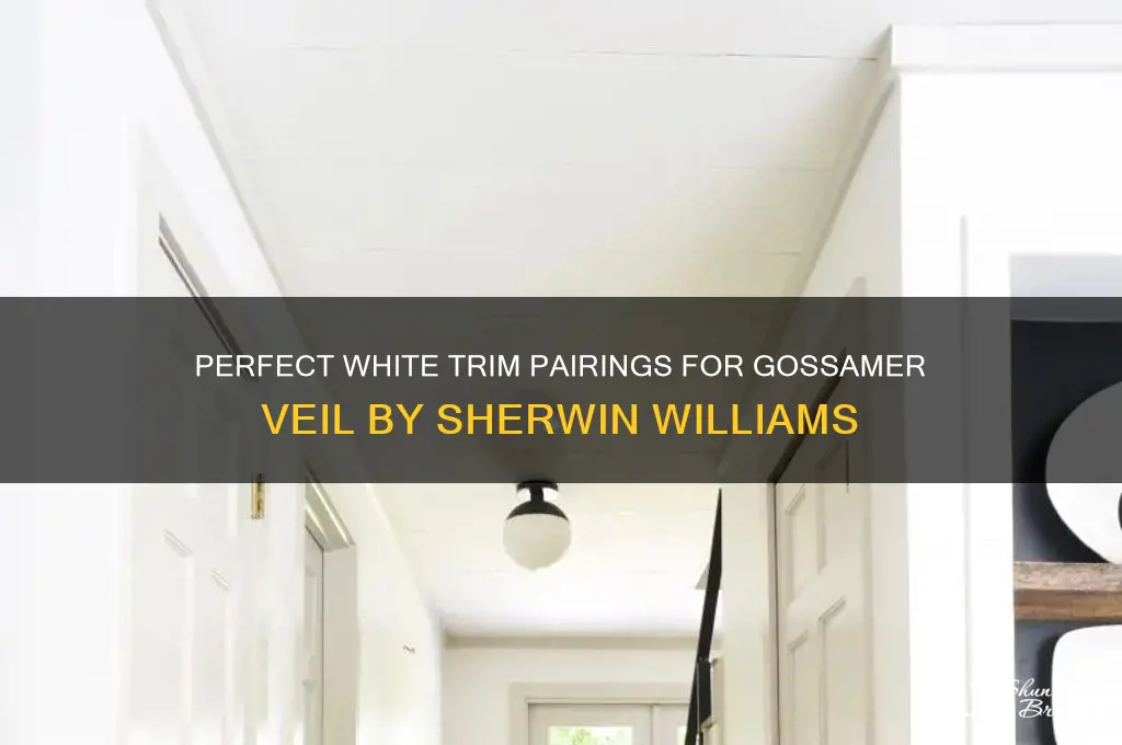 what white trim goes with gossamer veil sherwin williams
